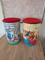 Vintage David de Kabouter & De Fabeltjes Krant opberg blik., Ophalen of Verzenden, Gebruikt