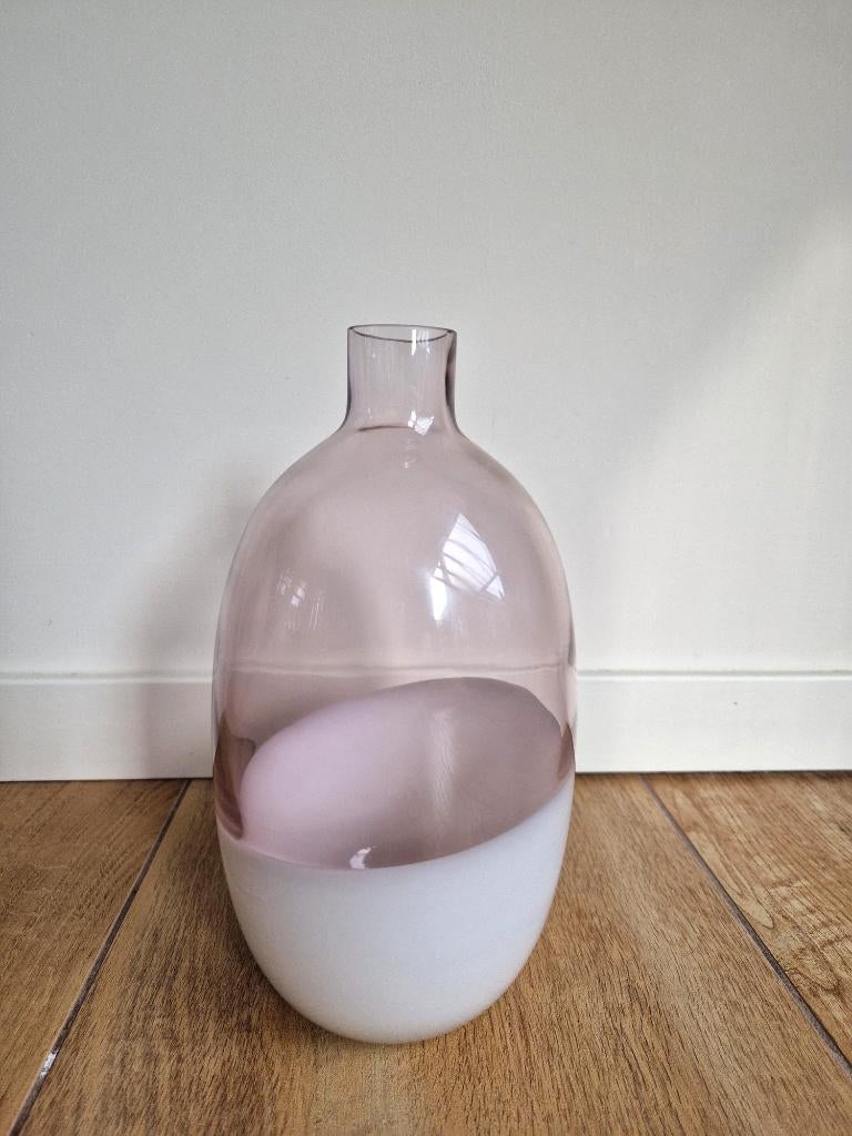 Vintage vaas (28 cm hoog) IKEA 1999, Ophalen, Overige kleuren, Minder dan 50 cm, Glas