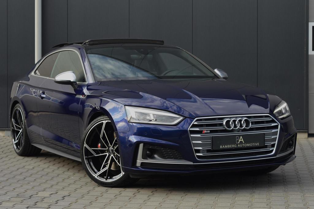 Audi S5 3.0 TFSI S5 Quattro |virtual|360|pano|Nappa|B&O|H/U, Auto's, Audi, Automaat, Gebruikt, Zwart, 2995 cc