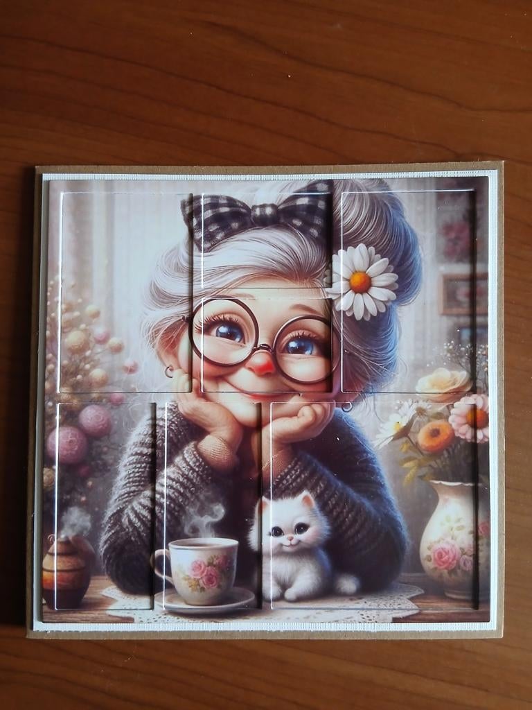 Kaart vrouw 683 = 1,75, Ophalen of Verzenden, Zo goed als nieuw