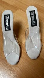 Silhouette transparante muiltjes met hak maat 38, Kleding | Dames, Schoenen, Ophalen of Verzenden, Gedragen, Overige kleuren, Sandalen of Muiltjes