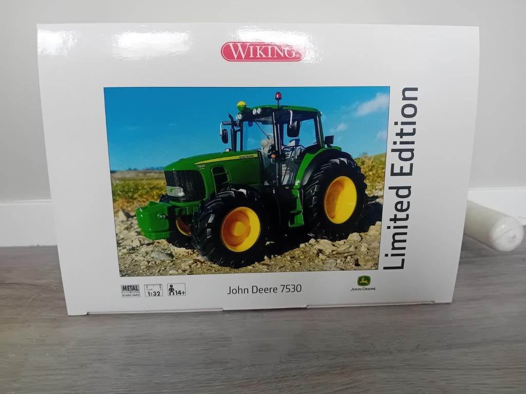 John deere 7530 wiking limited edition, Ophalen of Verzenden, Nieuw, Tractor of Landbouw, Overige merken