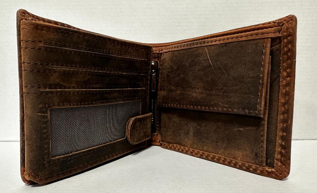 Paard horse portemonnee echt leer bruin portefeuille wallet, Sieraden, Tassen en Uiterlijk, Portemonnees, Info@deconoord.nl, Bruin