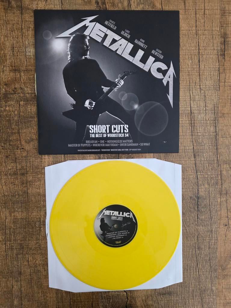 Metallica - Short Cuts (The Best of Woodstock 94) Geel Vinyl, Ophalen of Verzenden, Nieuw in verpakking, 12 inch, Overige genres