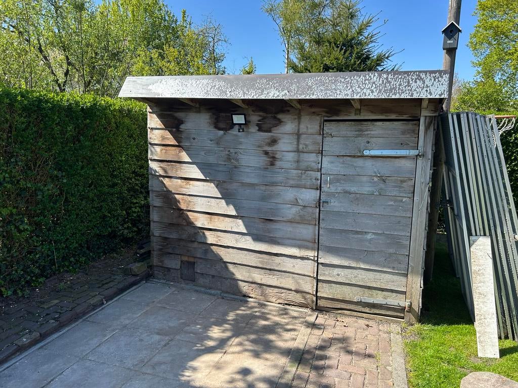 Robuust houten dierenhok / berging, Ophalen, Gebruikt, Hout, Overige typen