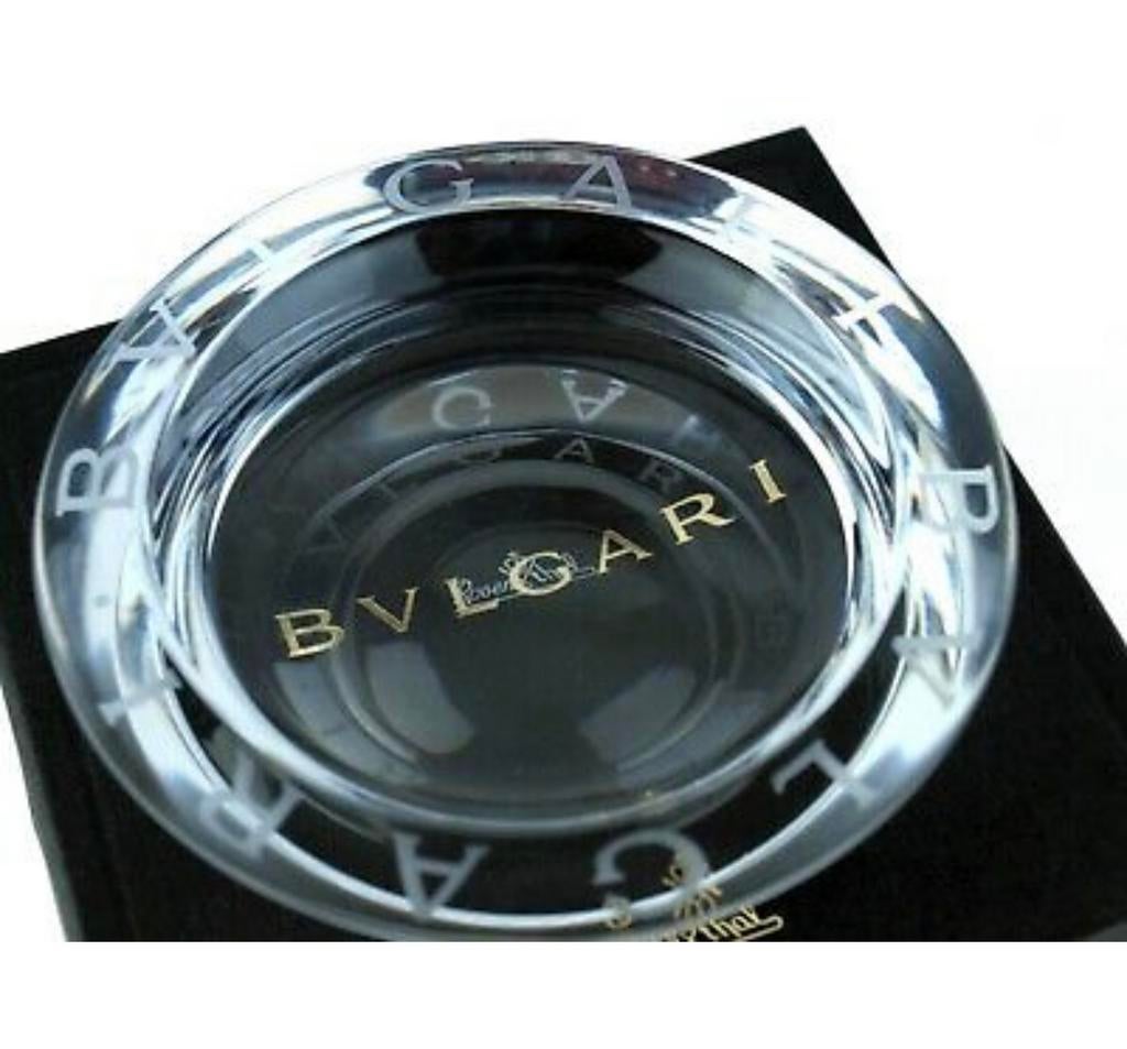 Exclusieve Bvlgari X Rosenthal kristallen asbak, Antiek en Kunst, Antiek | Glas en Kristal, Ophalen of Verzenden