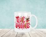 Mopshond - Be Mine Valentijnsdag Mok, Verzenden, Keramiek, Nieuw, Overige stijlen