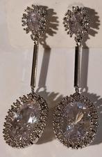 Swarovski Kristallen Oorbellen, Verzenden, Zilver, Knopjes of Stekers, Met kristal