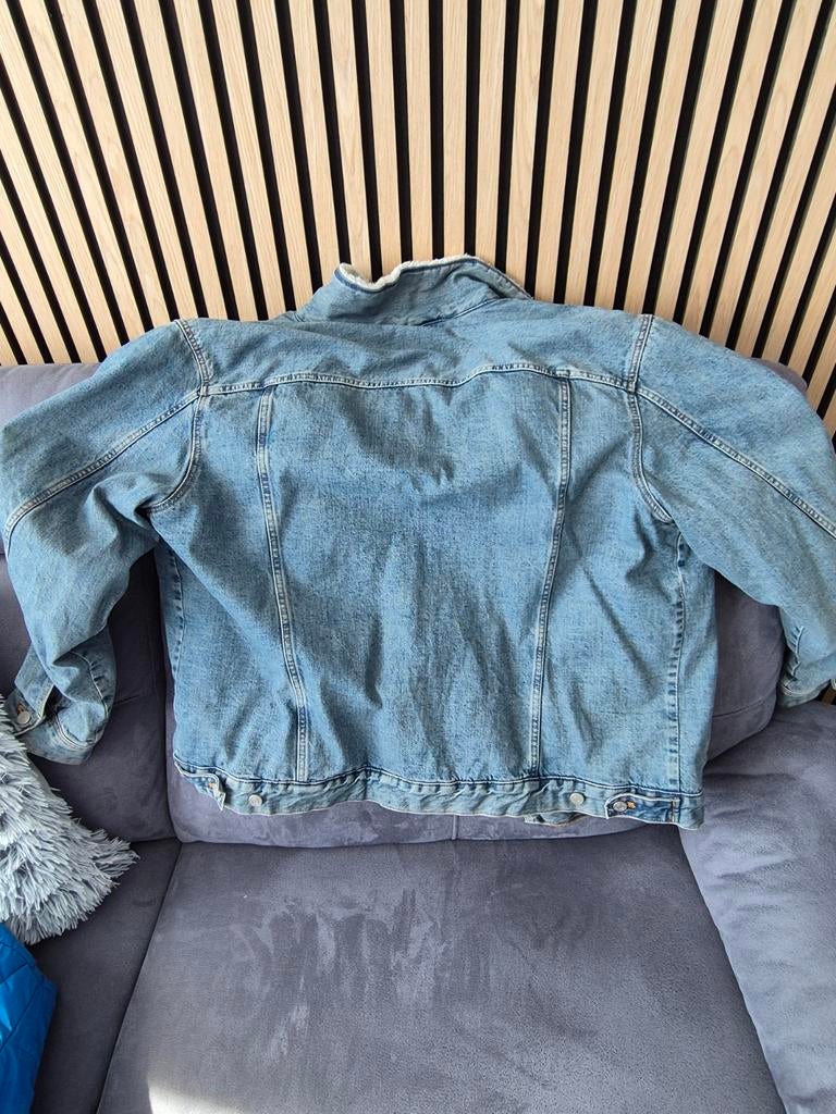 H&M gevoerde spijkerjas, Ophalen, Zo goed als nieuw, Maat 56/58 (XL), Blauw