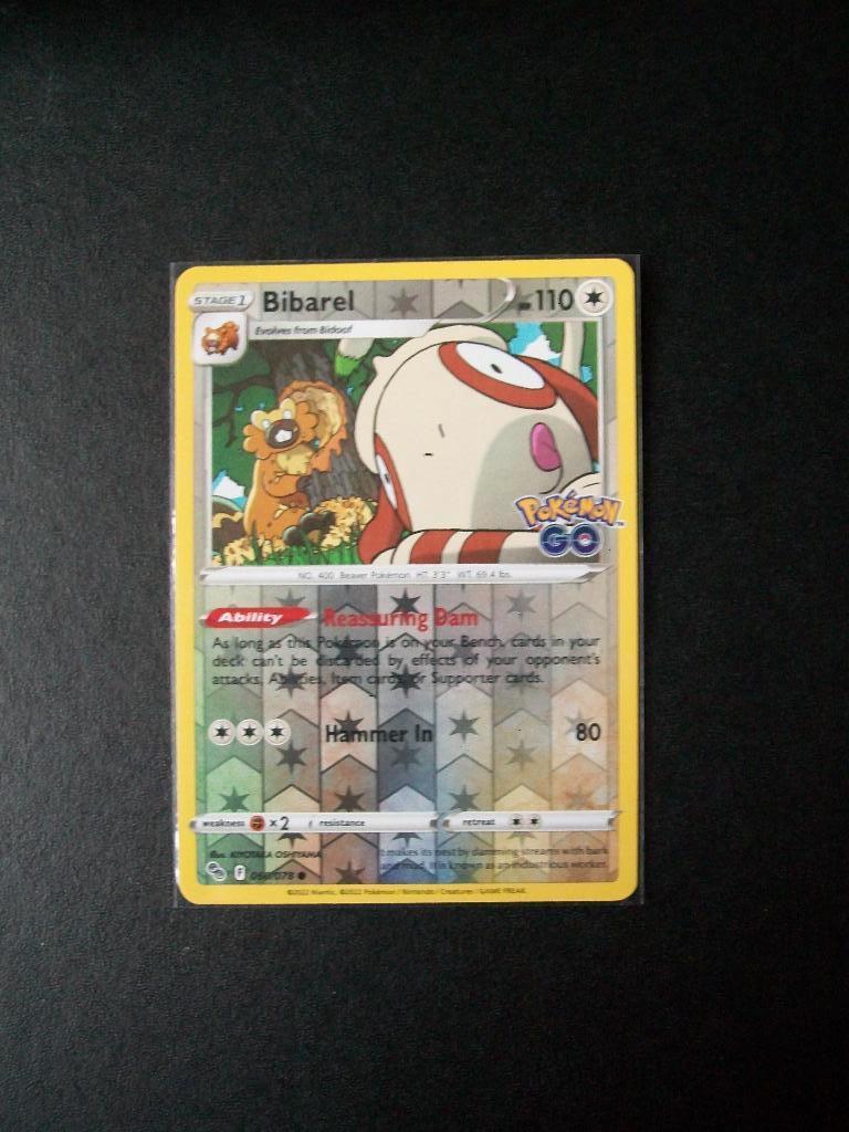 8300: Nieuwe Pokemon GO Kaart holofoil BIBAREL HP110 060/078, Verzenden, Nieuw, Losse kaart, Foil