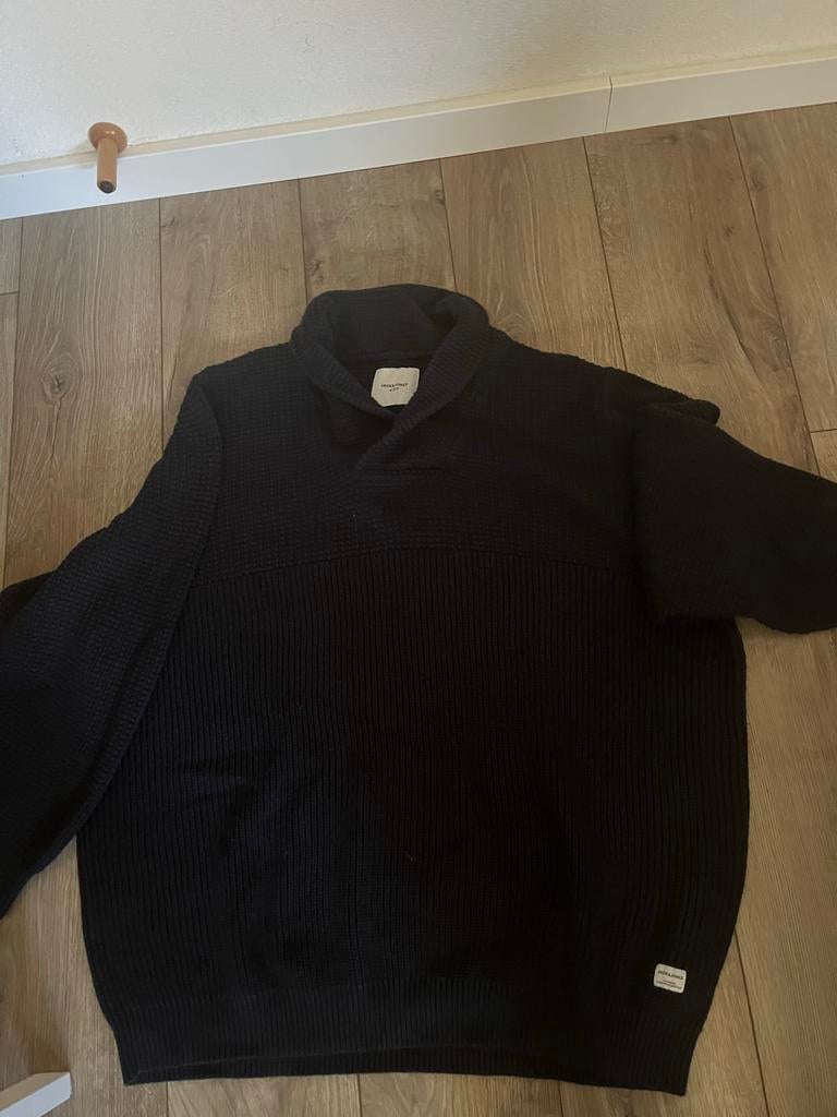 Jack & Jones Heren Trui /pullover - Donkerblauw, Maat 6xl, Ophalen of Verzenden, Nieuw, Overige maten, Blauw