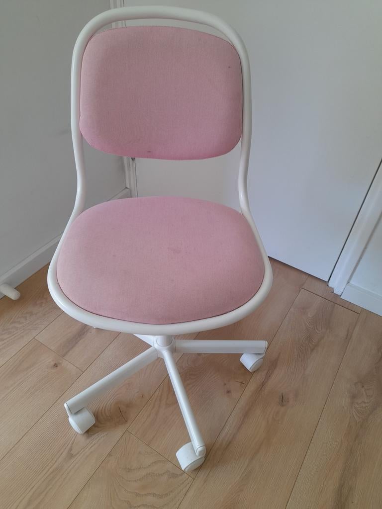 Kinder bureaustoel, Huis en Inrichting, Bureaustoelen, Ophalen, Gebruikt, Roze, Bureaustoel