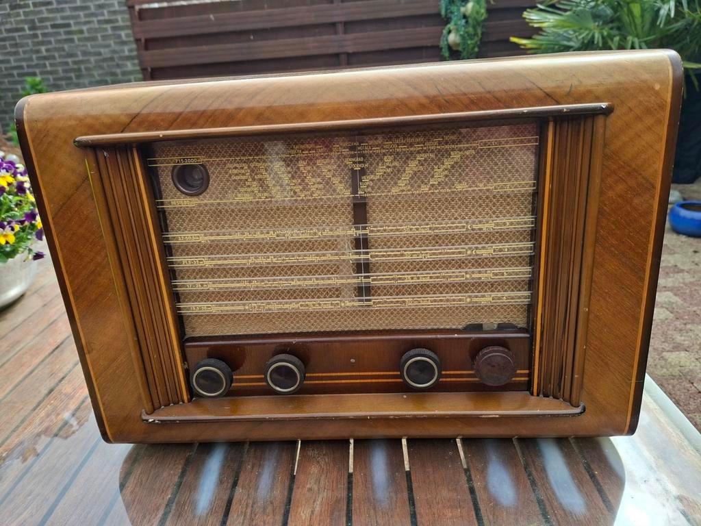 Vintage Houten Radio - Klassieke Buizenradio, Ophalen