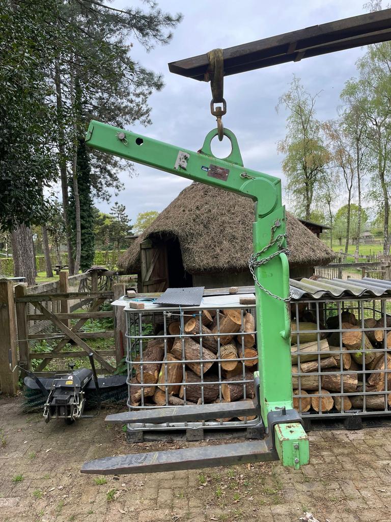 Zeer zware pallethaak 3 ton - Hoogte & breedte verstelbaar, Doe-het-zelf en Verbouw, Lieren en Takels, Ophalen of Verzenden