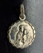 Brocante religieus medaillon. Zilver, Ophalen of Verzenden, Zilver, Overige typen