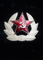 Retro Rusland Bontmuts USSR Rode Leger Kakarda Ster Embleem, Verzamelen, Nvt., Overige gebieden, Ophalen of Verzenden, Embleem of Badge