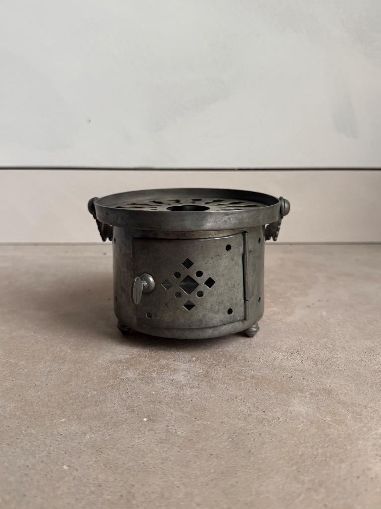 Tinnen theelicht - Gero Holland, Chris van der Hoef, Antiek en Kunst, Ophalen of Verzenden