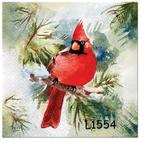 Servetten decoupage/bullet journal * rode kardinaal L1554, Verzenden, Nieuw, Materiaal