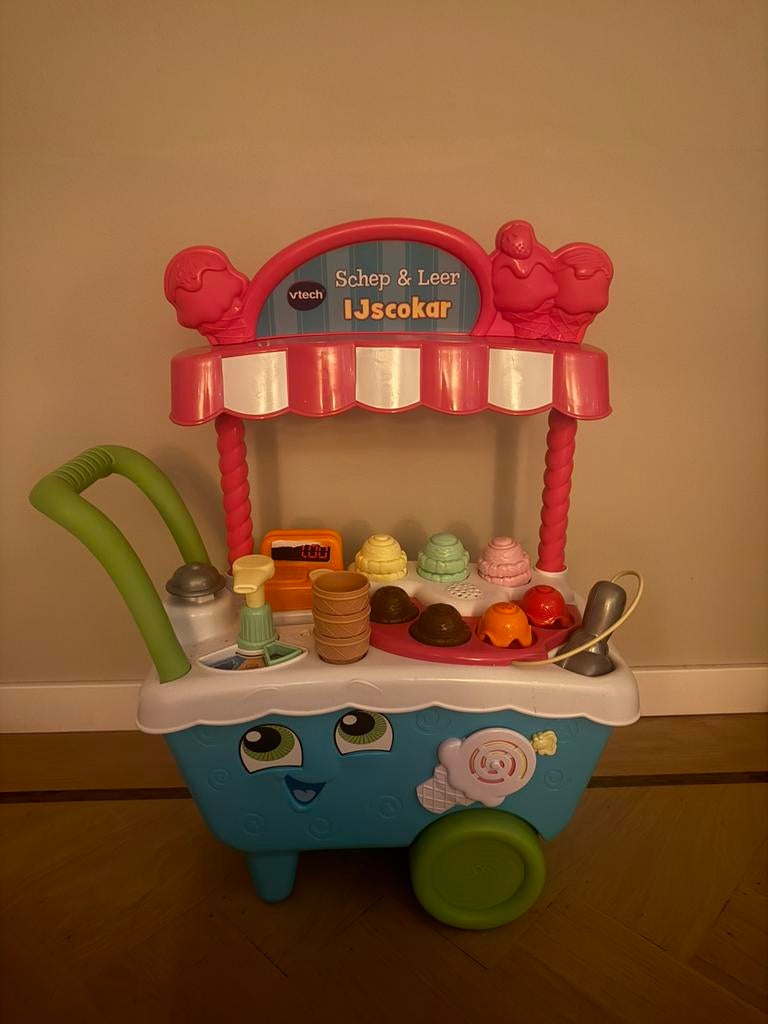 Vtech Schep & Leer Ijscokar, Ophalen of Verzenden, Gebruikt, Kunststof