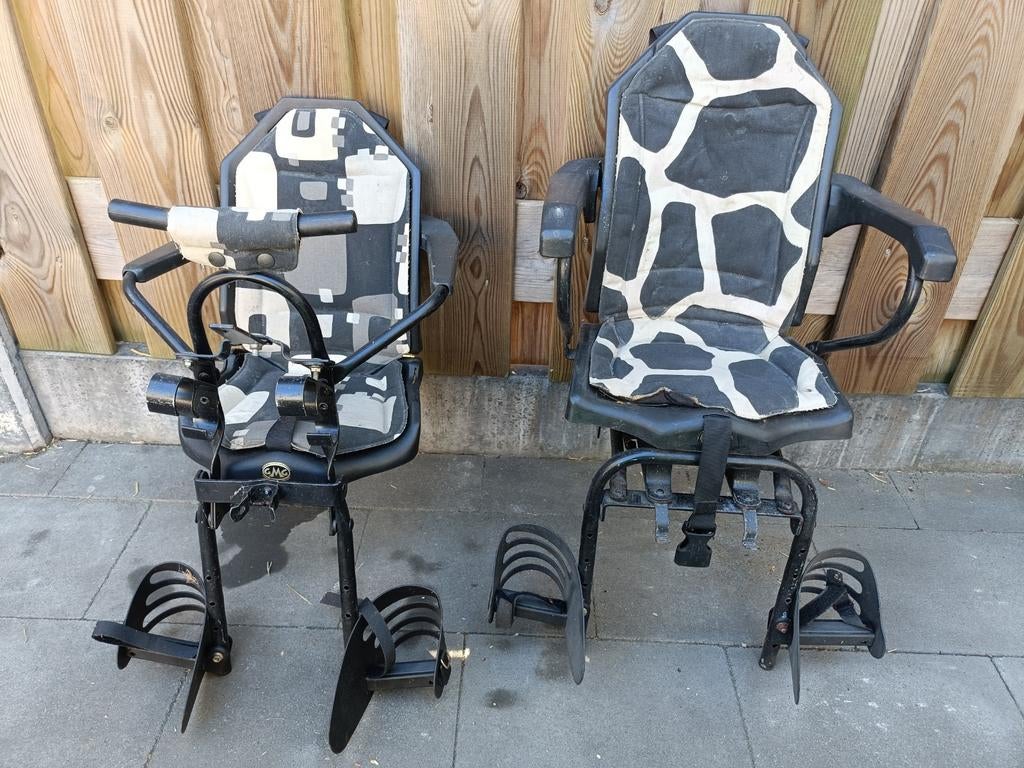 Complete set GMG fiets stoeltjes voor en achter, Fietsen en Brommers, Fietsaccessoires | Fietsstoeltjes, Ophalen, Gebruikt, GMG