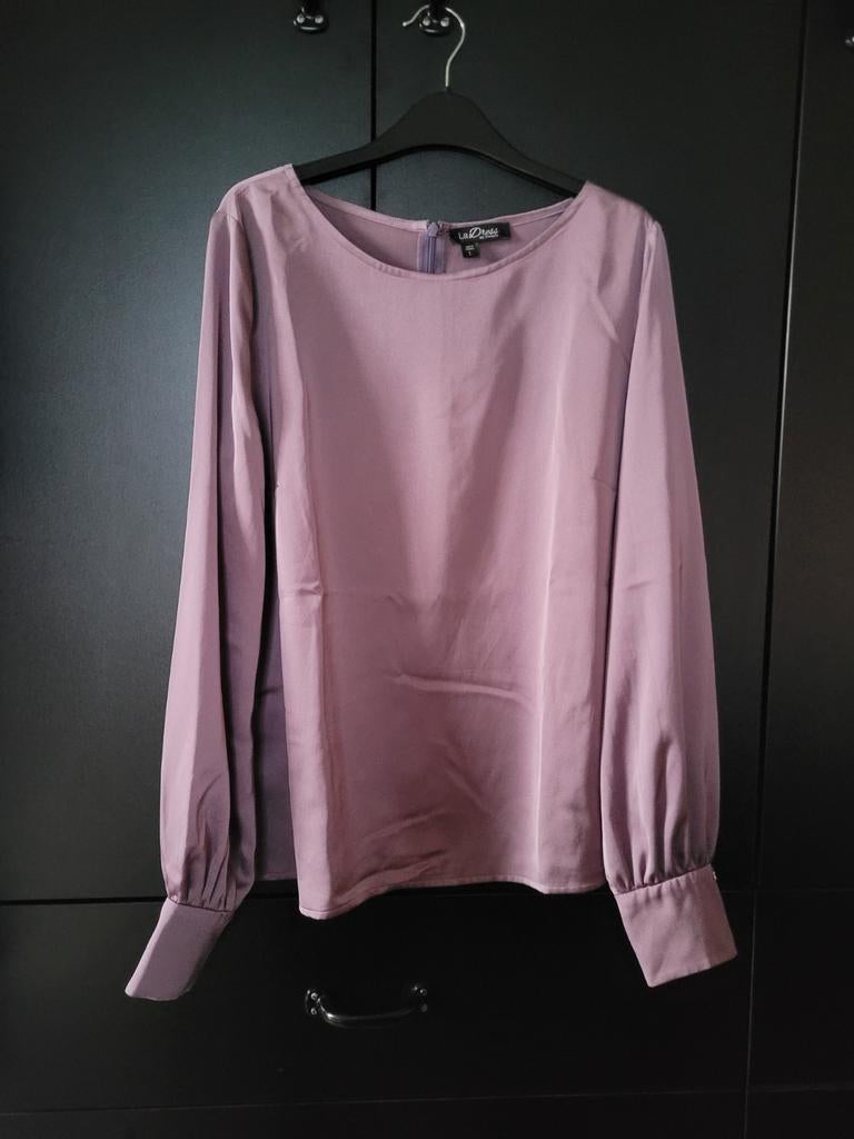 Mooie oud roze blouse Ava ladress la dress mt l, Verzenden, Maat 42/44 (L), Zo goed als nieuw, Lange mouw