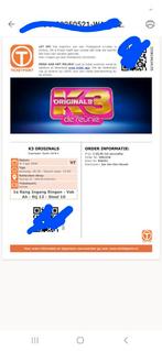 1 kaartje K3 Originals 3 april Ahoy 1e rang, Eén persoon