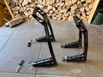 Motorfiets paddockstand set voor en achter, Ophalen of Verzenden, Gebruikt