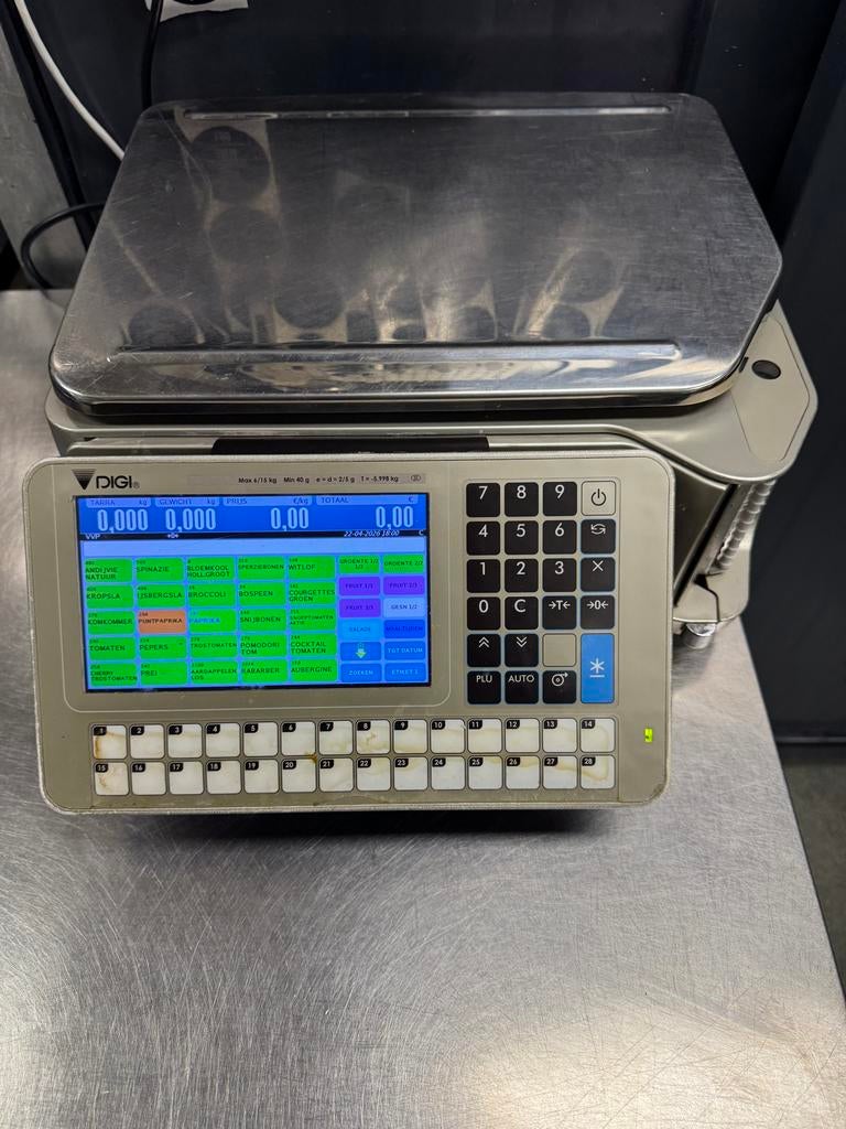 2 stuks DIGI SM-5500B Winkelweegschaal met labelprinter, Witgoed en Apparatuur, Weegschalen, Ophalen, Gebruikt, Winkelweegschaal