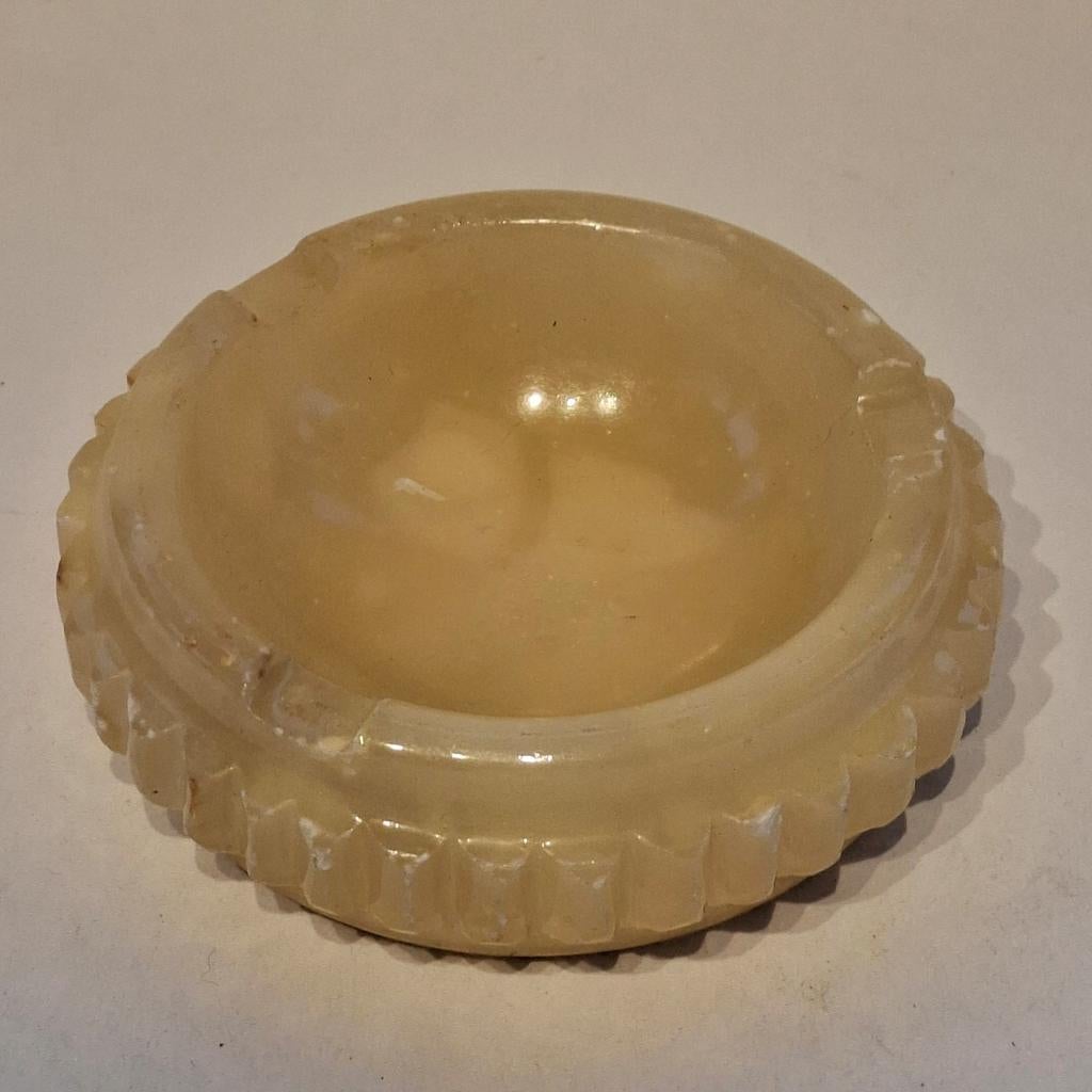 Vintage Albasten Asbak, Ophalen of Verzenden