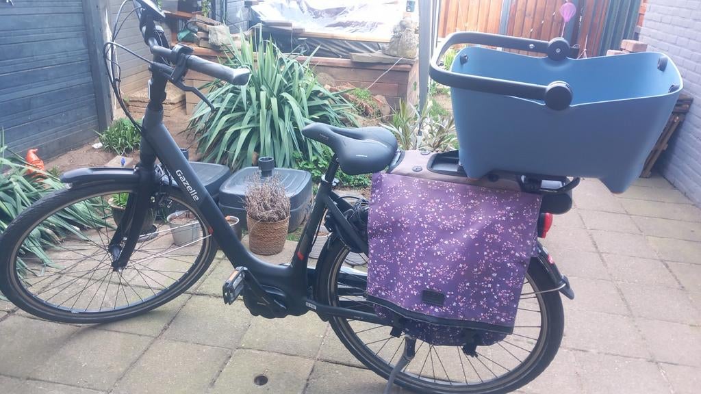 Damesfiets elektrische gazelle  inch 53., Fietsen en Brommers, Elektrische fietsen, Zo goed als nieuw, Gazelle, 51 tot 55 cm, 50 km per accu of meer