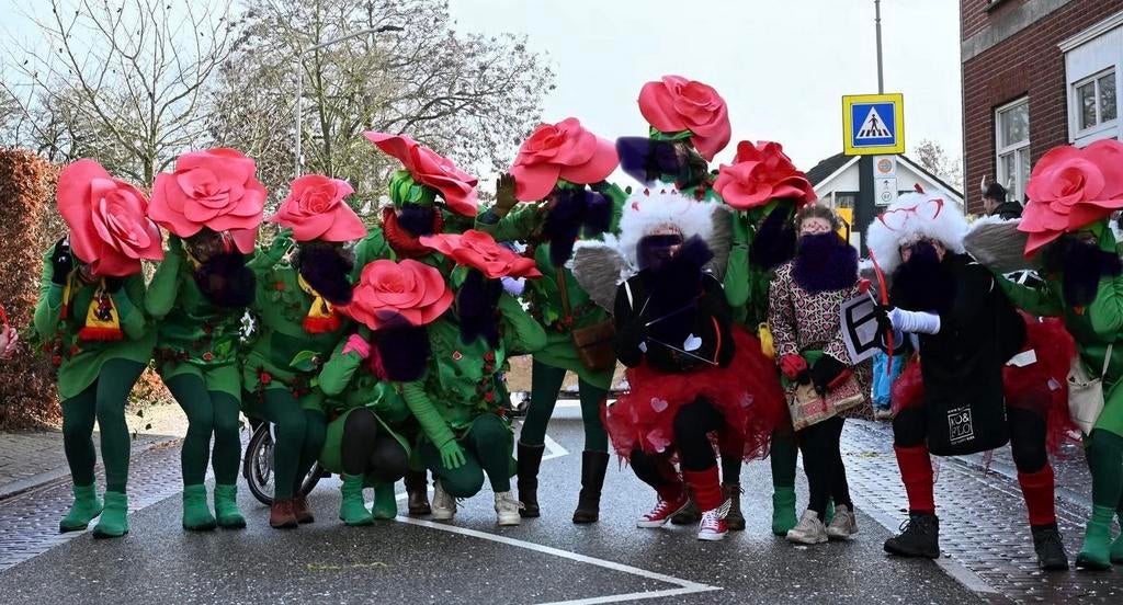 Loopgroep Carnaval - ‘Schot in de Roos!’, Kleding | Dames, Carnavalskleding en Feestkleding, Zo goed als nieuw, Ophalen