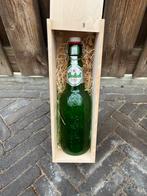 Grolsch beugelfles in houten kistje, Ophalen of Verzenden, Gebruikt, Flesje(s), Grolsch