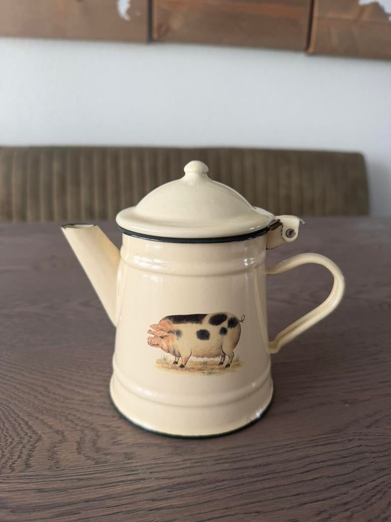 Emaille Theepot- Koffiepot, Ophalen of Verzenden