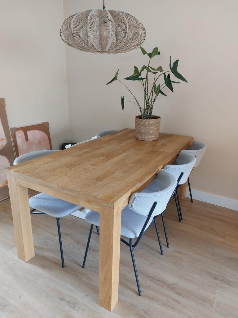 Eikenhouten tafel 180x90 cm • nette staat, Huis en Inrichting, Tafels | Eettafels, Ophalen, Eikenhout, 50 tot 100 cm, Zo goed als nieuw
