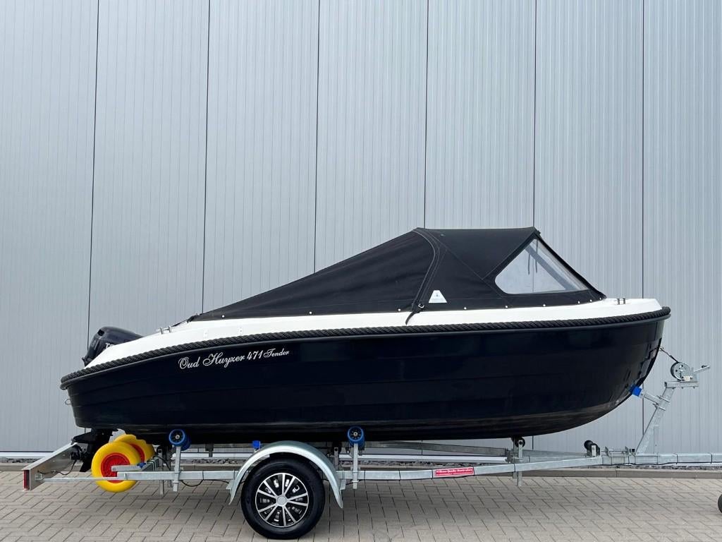 Oud Huijzer 471 | 9.8 PK Tohatsu | Trailer | Vaarbewijsvrij, Watersport en Boten, Ophalen, Tot 10 pk, Zo goed als nieuw, 3 tot 6 meter