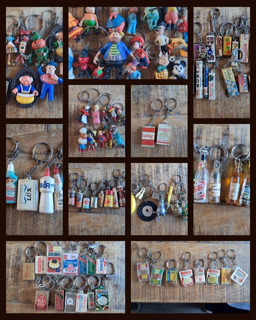 Vintage sleutelhangers, Ophalen of Verzenden