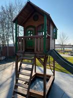 Leuk speelhuisje met ballenbak/zandbak, Ophalen, Gebruikt, Hout