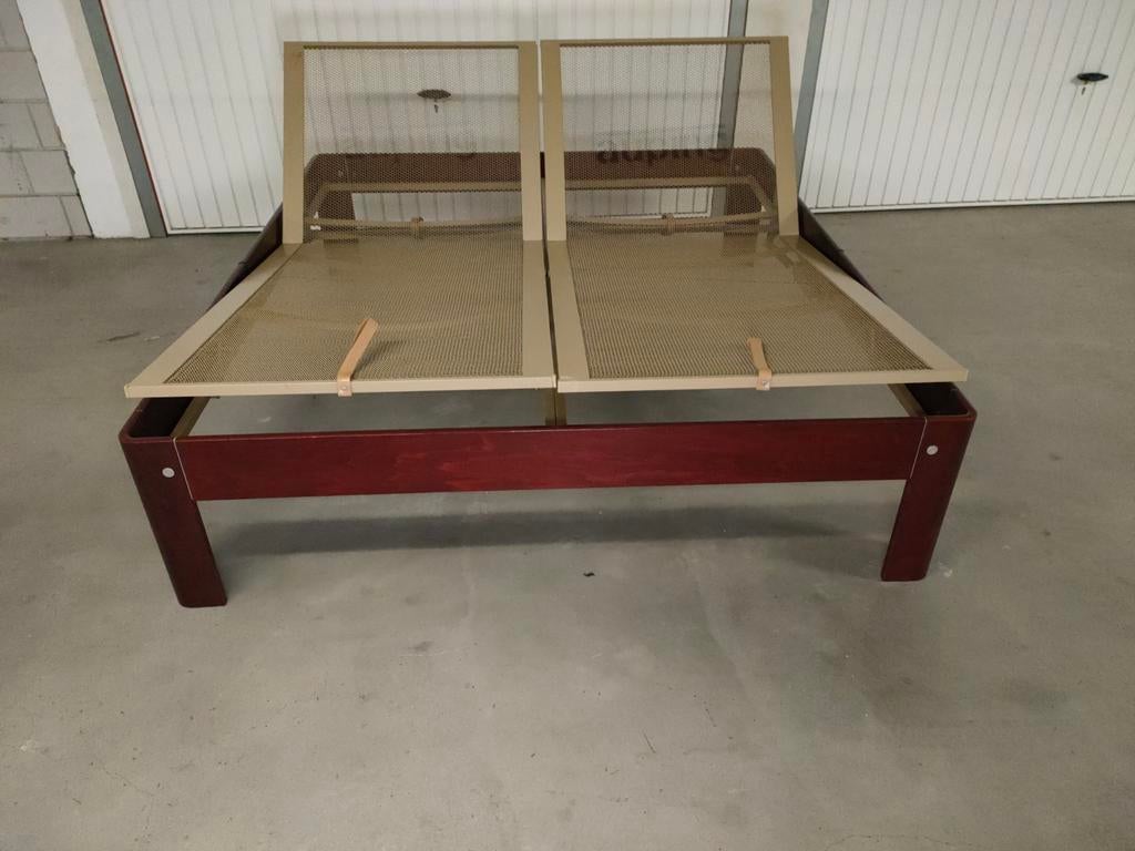 Auping auronde 180 x 200 hoog model , en verstelbaar, Huis en Inrichting, Slaapkamer | Bedden, Verstelbaar, Bruin, Tweepersoons