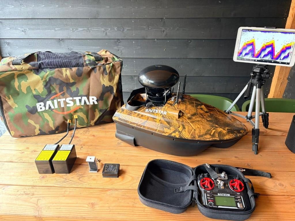 BaitStar Xpert Voerboot + GPS/Autopilot/Sonar + Tablet, Watersport en Boten, Hengelsport | Karpervissen, Ophalen of Verzenden