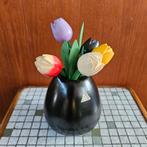 Flora plateel Vaasje Gouda Holland Retro Vintage jr 50 60, Antiek en Kunst, Ophalen of Verzenden