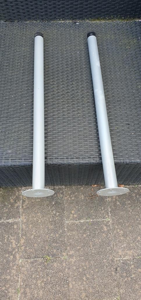 2x IKEA Vika Adils Tafelpoten - Grijs, Ophalen, Tafelpoot, Gebruikt, 50 tot 100 cm