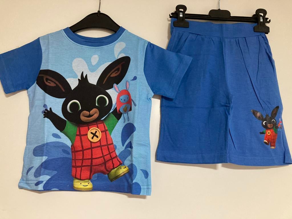 Nieuw konijntje bing blauw pyjama / shortama maat 104, Kinderen en Baby's, Kinderkleding | Maat 104, Ophalen of Verzenden, Nieuw