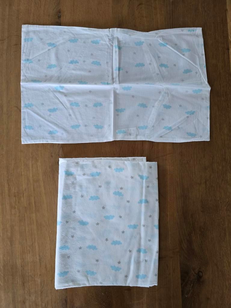 Ikea Himmelsk Turkoois Blue dekbedovertrek set ledikant, Ophalen of Verzenden, Blauw