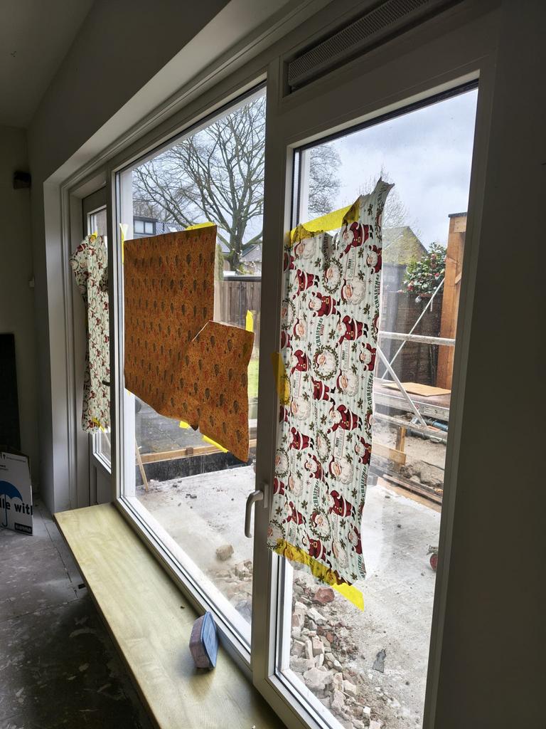 Kunststof kozijn met deur en draaikiep raam, Doe-het-zelf en Verbouw, Kozijnen en Schuifpuien, Kunststof, Gebruikt, Overige typen