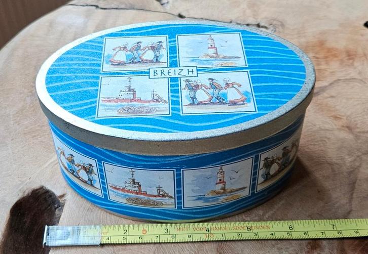 Breizh blik Bretagne - Frankrijk, chocolade, unieke vintage!, Verzamelen, Blikken, Zo goed als nieuw, Koek(jes), Overige merken