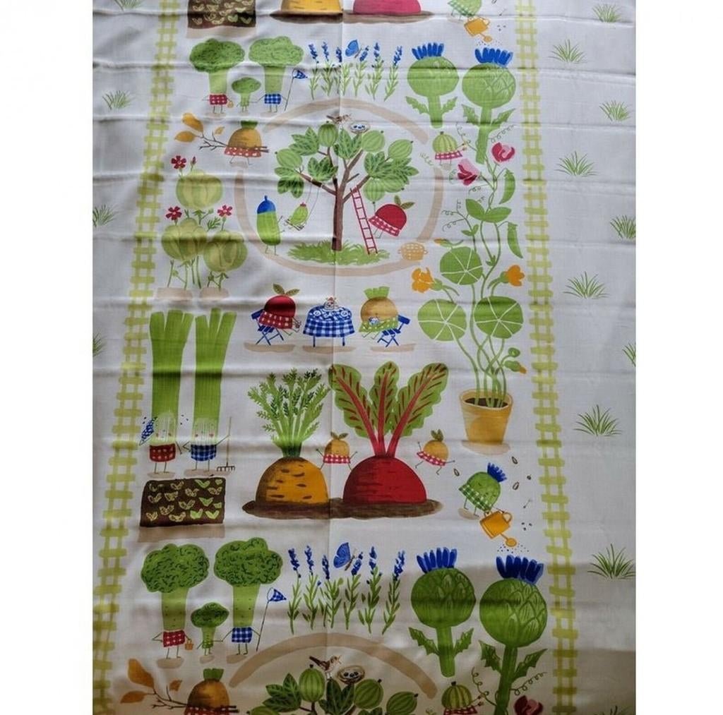 Ikea Torva Tradgard dekbedovertrek dekbed groenten 140x200, Jongetje of Meisje, Wit, Dekbedovertrek, Nieuw