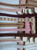 Supermooie partij galon viscose vintage 9 soort, Hobby en Vrije tijd, Naaien en Fournituren, Ophalen of Verzenden, Nieuw, Lint, Band of Elastiek