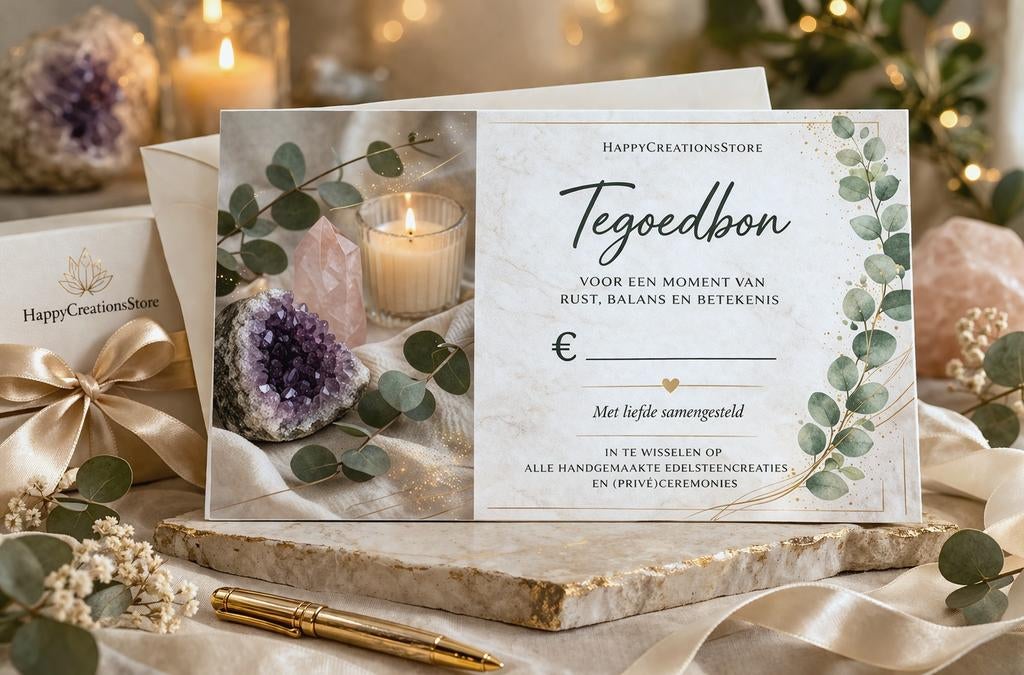 Cadeaubon HappyCreationsStore, Ophalen of Verzenden, Nieuw