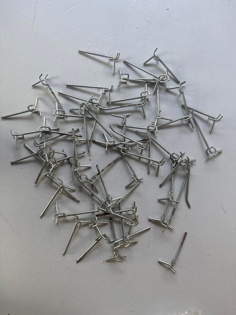 Haken voor gaatjesbord pegboard winkelhaken garage, Ophalen of Verzenden
