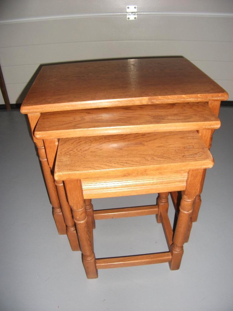 mimiset, Huis en Inrichting, Tafels | Bijzettafels, Zo goed als nieuw, Rechthoekig, 60 cm of meer, Minder dan 55 cm, Hout, Ophalen